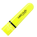 Evidenziatore Flat  - punta a scalpello - tratto da 1,2mm-4,6mm - giallo - Bic - conf. 12 pezzi - immagine 3