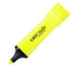 Evidenziatore Flat  - punta a scalpello - tratto da 1,2mm-4,6mm - giallo - Bic - conf. 12 pezzi - immagine 4