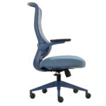 Seduta operativa ergonomica Aurora CHLN18 - braccioli regolabili - blu - Unisit - immagine 2