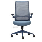 Seduta operativa ergonomica Aurora CHLN18 - braccioli regolabili - blu - Unisit - immagine 4