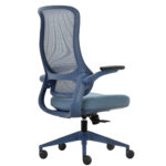 Seduta operativa ergonomica Aurora CHLN18 - braccioli regolabili - blu - Unisit - immagine 5