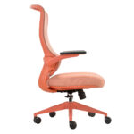 Seduta operativa ergonomica Aurora CHLN18 - braccioli regolabili - rosso - Unisit - immagine 2