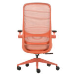 Seduta operativa ergonomica Aurora CHLN18 - braccioli regolabili - rosso - Unisit - immagine 3