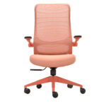 Seduta operativa ergonomica Aurora CHLN18 - braccioli regolabili - rosso - Unisit - immagine 4