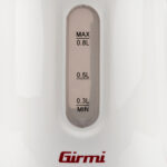 Bollitore elettrico - 800 ml - bianco/rosso - Girmi - immagine 5