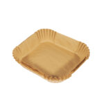 Vaschette cartaforno per friggitrice ad aria - in astuccio - 20 x 20 x 4,5 cm - avana - Perfetto Kitchen - conf. 50 pezzi - immagine 2