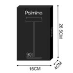 Lampada da tavolo 901 - c/aggancio magnetico - 10 x 30 cm - alluminio - nero - Palmina - immagine 5