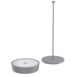 Lampada da tavolo 901 - c/aggancio magnetico - 10 x 30 cm - alluminio - grigio - Palmina - immagine 4