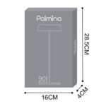 Lampada da tavolo 901 - c/aggancio magnetico - 10 x 30 cm - alluminio - grigio - Palmina - immagine 5
