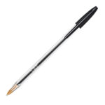 Penna a sfera Cristal - punta media 1,0mm - nero  - Bic - conf. 10 pezzi - immagine 2