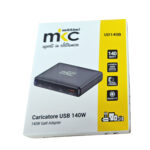 Caricatore USB -  140W -  3 USB-C + 1 USB-A - Nero -MKC Melchioni - immagine 3