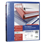 Raccoglitore personalizzabile Stelvio TI - 22 x 30 cm - 4 anelli a D 40 mm - dorso 5,5 cm - blu - Sei Rota - immagine 2