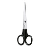 Forbice Professional - 17 cm - lama acciaio inox - nero/grigio - Lebez - immagine 2