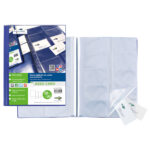 Porta biglietti da visita Asso Card - 21 x 29,7 cm - 10 buste con 10 tasche ciascuna - blu - Sei Rota - immagine 2