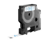 Nastro D1 standard 450140 - 12 mm x 7 mt - PL - blu/bianco - Dymo - immagine 2