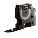 Nastro D1 standard 458110 - 19 mm x 7 mt - PL - bianco/nero - Dymo - immagine 2