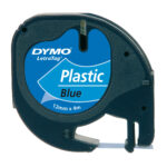 Nastro Letratag 912050 - 12 mm x 4 mt - plastica - blu - Dymo - immagine 2
