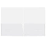 Cartella con doppia tasca Full - A4 - PP - trasparente - King Mec - immagine 2