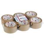 Nastro adesivo 330 - 5 cm x 66 m - PVC - avana - Eurocel - immagine 2