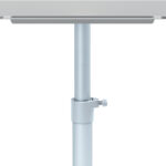 Lavagna portablocco Classic con ruote - 100 x 70 cm - bracci estensibili - bianco - Nobo - immagine 3