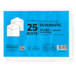 Busta Busta Silver Matic FSC - senza finestra - gommata - 11,4 x 16,2 cm - 80 gr -  bianco - Pigna Envelopes - conf. 25 pezzi - immagine 2