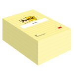 Blocco foglietti - 660 - a righe - 102 x 152 mm - giallo Canary - 100 fogli - Post-it - immagine 2