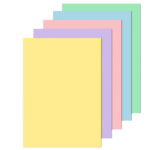 Carta Rismacqua - A3 - 140 gr - mix 5 colori - Favini - conf. 200 fogli - immagine 2