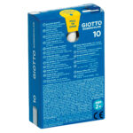 Gessetti Robercolor - lunghezza 80mm con diametro 10mm - bianco - Giotto - Scatola 10 gessetti tondi - immagine 2