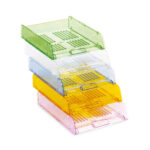 Vaschetta portacorrispondenza TR25310 - 26 x 34 x 6 cm - verde trasparente - Arda - immagine 2