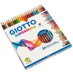 Pastello Supermina - mina 4 mm - colori assortiti - Giotto - astuccio 24 pezzi - immagine 2