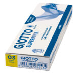 Pastello Supermina - mina 4 mm - giallo 03 - Giotto - immagine 2