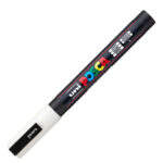 Marcatore a base d'acqua Uni Posca PC3M  - punta fine da 0,9mm a 1,3mm - bianco - Uni Mitsubishi - immagine 2