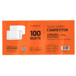 Busta a sacco Competitor FSC - strip adesivo - 23 x 33 cm - 80 gr - bianco - Pigna Envelopes - conf. 100 pezzi - immagine 2