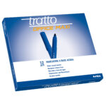 Pennarelli Office punta feltro - punta maxi - tratto 0,80-2,00mm - blu  - Tratto - conf. 12 pezzi - immagine 2