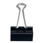 Molla Double Clips - 5,1 cm - nero - Lebez - conf. 12 pezzi - immagine 2