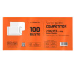 Busta a sacco Competitor FSC - strip adesivo - 25 x 35,3 cm - 80 gr - bianco - Pigna Envelopes - conf. 100 pezzi - immagine 2