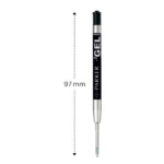 Refill sfera  QuinkGel - punta media - metallo - nero - Parker - immagine 3
