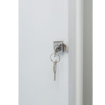 Bacheca per interni ultrapiatta - fondo in metallo magnetico bianco - 4 fogli A4 - verticale - Nobo - immagine 3