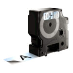Nastro D1 standard 537100 - 24 mm x 7 mt - PL - nero/trasparente - Dymo - immagine 2