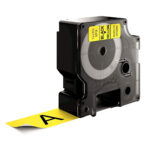 Nastro D1 standard 537180 - 24 mm x 7 mt - PL - nero/giallo - Dymo - immagine 2