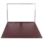 Sottomani doppio in similpelle - marrone scuro - 48 x 32cm - City Time - immagine 2