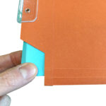 Cartella sospesa Cartesio - armadio - interasse 33 cm - fondo V - 33 x 28 cm - arancio - Bertesi - immagine 4