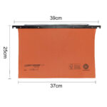 Cartella sospesa Cartesio Plus - cassetto - interasse 39 cm - fondo U - 37 x 25 cm -  arancio - Bertesi - immagine 2