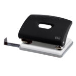 Perforatore 1270 - max 16 fogli - 2 fori - passo 8 cm - colori assortiti - Lebez - immagine 4