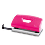 Perforatore 1260 - max 10 fogli - 2 fori - passo 8 cm - colori assortiti - Lebez - immagine 2