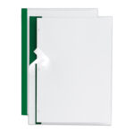 Cartellina per rilegatura Poli 200 - A4 - PP - trasparente buccia - dorso verde - Sei Rota - conf. 10 pezzi - immagine 3