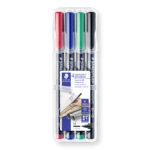Pennarello Astucci Lumocolor Permanent 317 - punta 1,0mm - 4 colori  - Staedtler - immagine 2