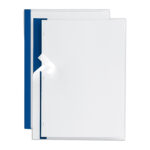 Cartellina per rilegatura Poli 200 - A4 - PP - trasparente buccia - dorso blu - Sei Rota - conf. 10 pezzi - immagine 3