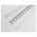 Dorsi spirale IbiWire - metallo - 21 anelli - 6 mm - argento - GBC - scatola 100 pezzi - immagine 2
