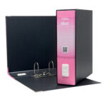 Registratore Dox 1 - dorso 8 cm - commerciale 23 x 29,7 cm - rosa - Esselte Dox - immagine 2